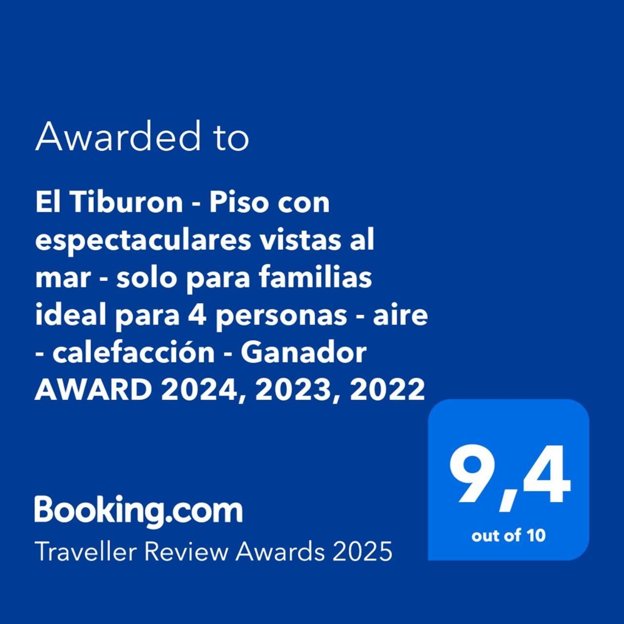 El Tiburon - Piso Con Espectaculares Vistas Al Mar - Solo Para Familias Ideal Para 4 Personas - Aire - Calefaccion - Ganador Award 2025, 2024, 2023, 2022 Apartment Playa de Gandia Exterior photo